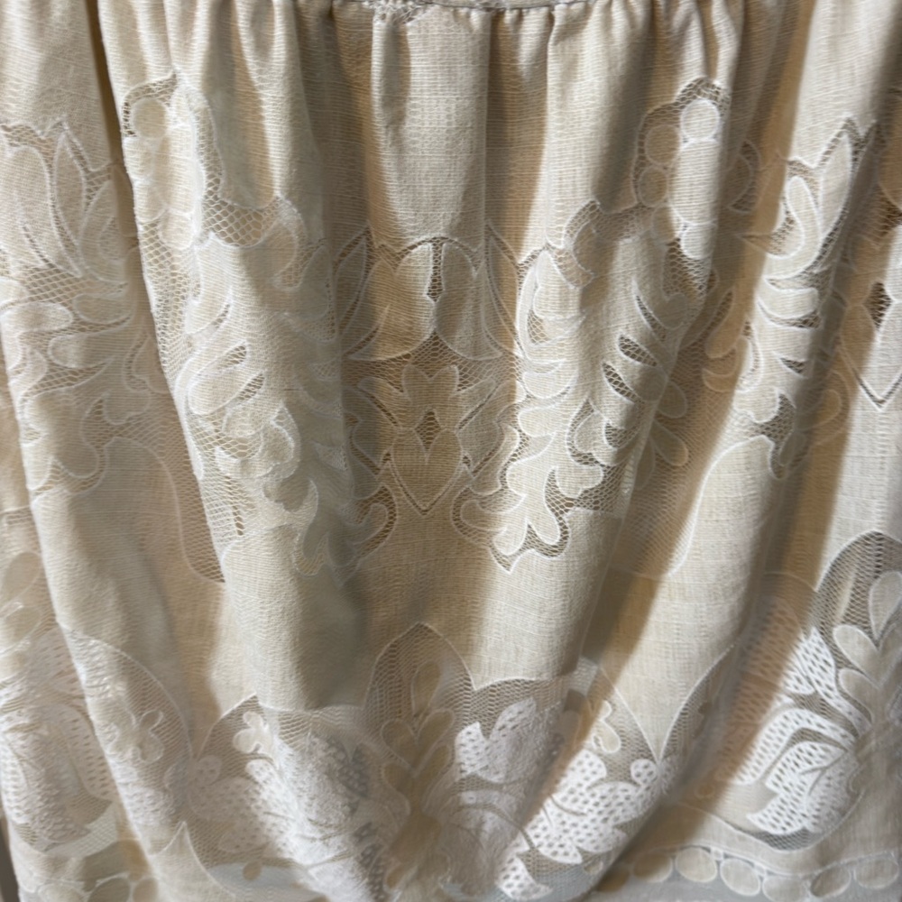 Elegant Cream Lace Dress - Picture 4 of 9